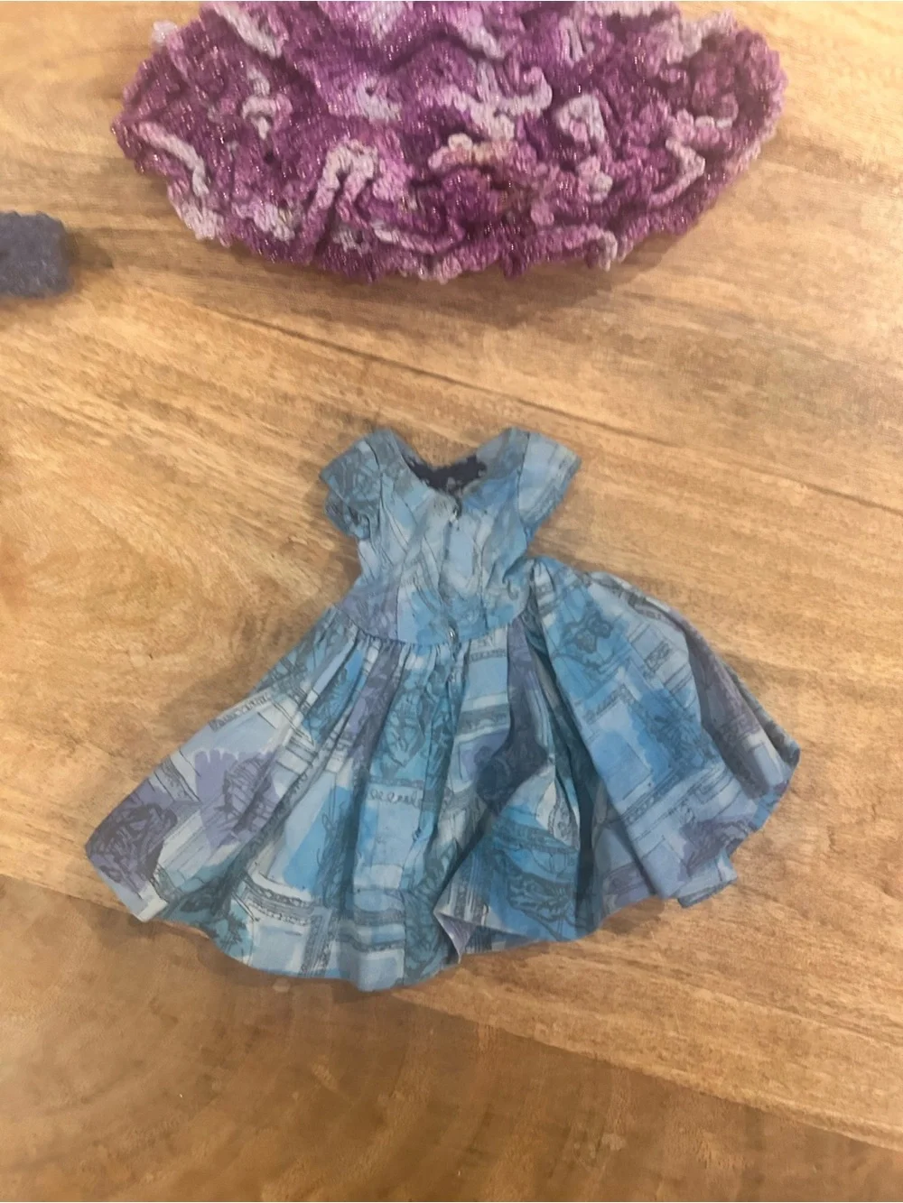 Vintage Handmade Doll Clothes Lot Crochet Knit Dresses
